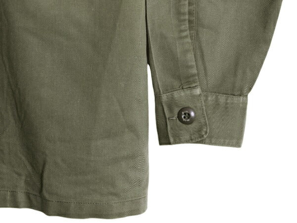 70s 80s 米軍実物 US ARMY ユーティリティ シャツ メンズ S 程 古着 70年代 80年代 ヴィンテージ ミリタリー 軍物 OG507 アーミー オリーブ