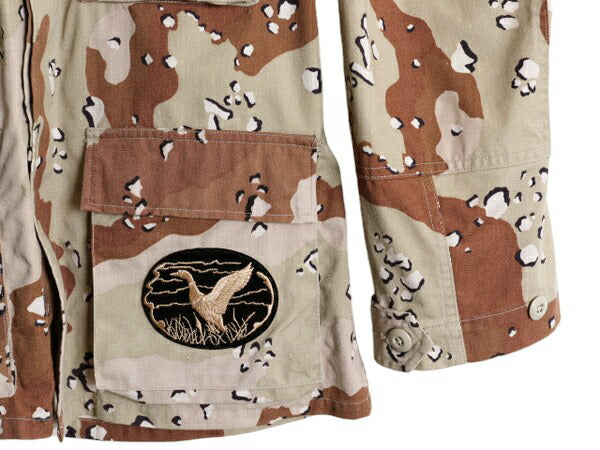 80s 90s US ARMY 米軍実物 デザート カモ BDU ミリタリー ジャケット メンズ L 程/ オールド ヴィンテージ チョコチップ 迷彩 6C カスタム