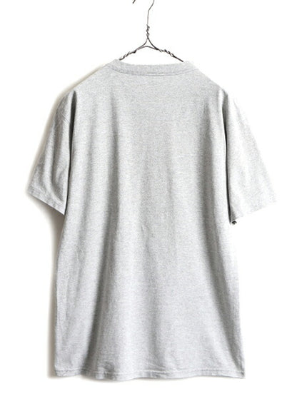 ■ MLB オフィシャル Majestic ニューヨーク メッツ プリント 半袖 Tシャツ ( メンズ M ) 古着 プリントTシャツ ロゴT メジャーリーグ 灰