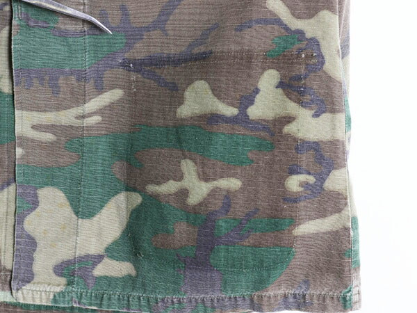 70s 70年製 米軍実物 US ARMY ジャングルファティーグ ジャケット SMALL REGULAR 70年代 ヴィンテージ ERDL ブラウンリーフ カモ 迷彩 軍物
