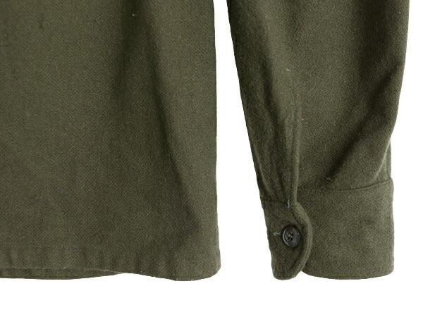 60s 68年製 US ARMY 米軍実物 フィールド ウール 長袖 シャツ SMALL / 古着 60年代 ヴィンテージ ミリタリー OG-108 アーミー CPO オリーブ