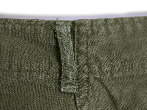 70s 71年製 US ARMY 米軍実物 コットン サテン ベイカー パンツ 28 31 70年代 ヴィンテージ ミリタリー ファティーグ ユーティリティ OG107