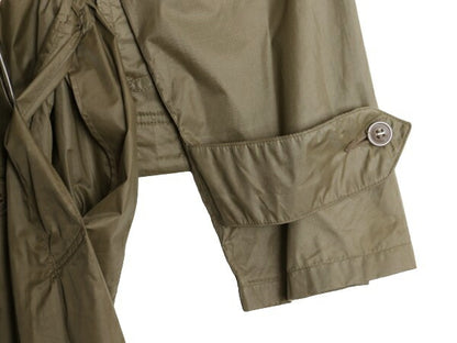 60s 米軍実物 US ARMY TAUPE ライトウェイト ナイロン レイン コート メンズ S 程/ 60年代 ヴィンテージ ミリタリー トレンチコート ロング