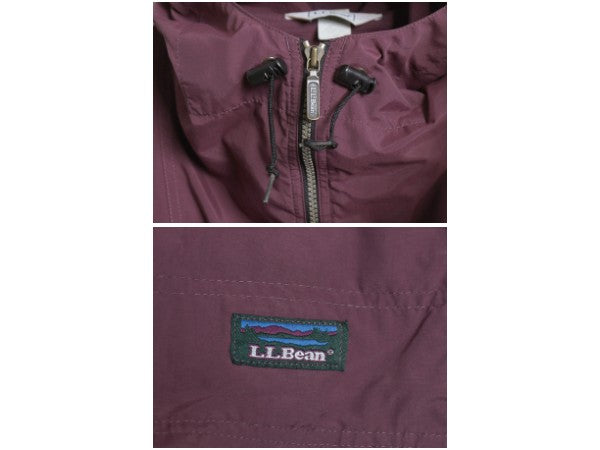 90s エルエルビーン ナイロン アノラック パーカー ジャケット レディース L 古着 オールド ハーフジップ プルオーバー マンパ パッカブル