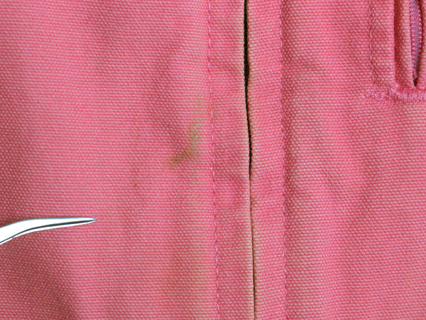 US企画 カーハート モックネック ダック ベスト レディース M ワーク 裏 ボア パイル フリース 重ね着 フルジップ ハイネック 廃盤 ピンク