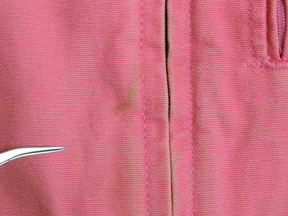 US企画 カーハート モックネック ダック ベスト レディース M ワーク 裏 ボア パイル フリース 重ね着 フルジップ ハイネック 廃盤 ピンク