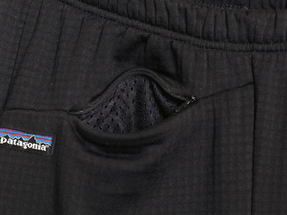 00s USA製 パタゴニア R1 パンツ レディース L オールド / 02年製 裏 フリース ストレッチ ポケット付き レギュレーター イージーパンツ 黒