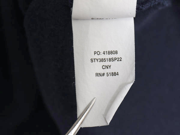 パタゴニア 両面 プリント 長袖 Tシャツ メンズ S 22年製 アウトドア ロンT ロングスリーブ P6 バックプリント ボックスロゴ カットソー 紺
