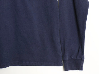 パタゴニア 両面 プリント 長袖 Tシャツ メンズ S 22年製 アウトドア ロンT ロングスリーブ P6 バックプリント ボックスロゴ カットソー 紺