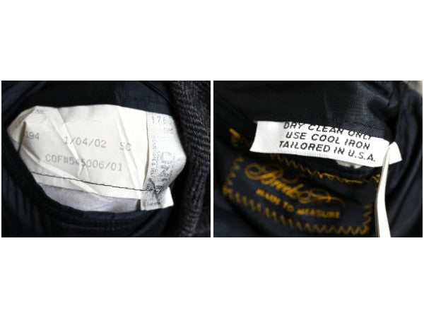 00s USA製 ブルックスブラザーズ ツイード テーラード ジャケット メンズ XL 程/ 古着 オールド ウール ブレザー ヘリンボーン ストライプ