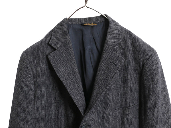 00s USA製 ブルックスブラザーズ ツイード テーラード ジャケット メンズ XL 程/ 古着 オールド ウール ブレザー ヘリンボーン ストライプ