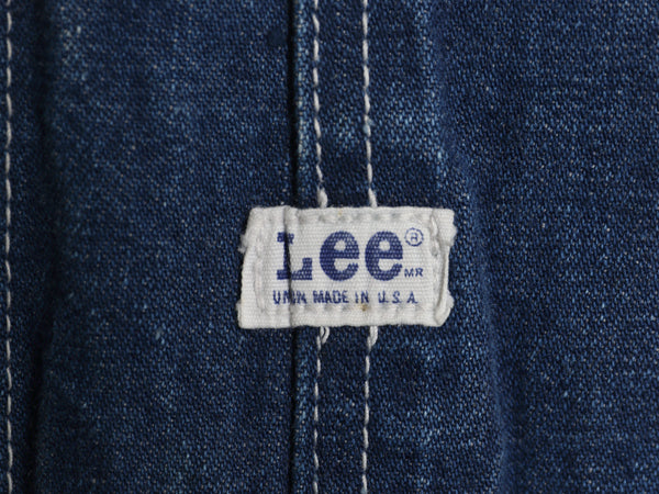 70s USA製 ★ Lee ジェルト デニム オーバーオール メンズ 実寸 35 28 程/ ヴィンテージ ツナギ ペインター ジーンズ ジーパン ワーク 91SB