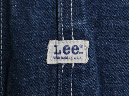 70s USA製 ★ Lee ジェルト デニム オーバーオール メンズ 実寸 35 28 程/ ヴィンテージ ツナギ ペインター ジーンズ ジーパン ワーク 91SB