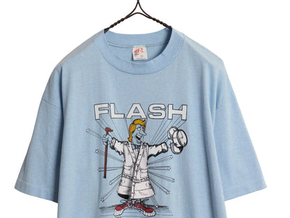 80s USA製 ★ 下ネタ ジョーク ギミック プリント Tシャツ メンズ XL 小さめ L 程 / ヴィンテージ エロ アート イラスト シングルステッチ