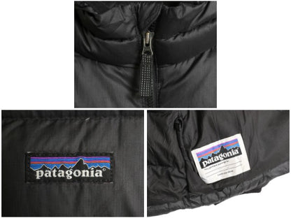パタゴニア ハイロフト ダウン セーター フーディ ボーイズ M 140cm程/ 21年製 アウトドア ナイロン ジャケット 600 フィル キッズ 子供 黒
