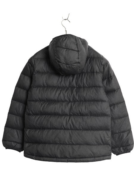 パタゴニア ハイロフト ダウン セーター フーディ ボーイズ M 140cm程/ 21年製 アウトドア ナイロン ジャケット 600 フィル キッズ 子供 黒