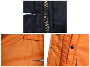 90s ALPHA INDUSTRIES 社製 MA-1 フライト ジャケット メンズ M オールド 民間 ボンバー ジャンパー 中綿 ブルゾン アルファ MA1 ブラック
