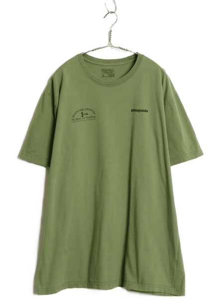 パタゴニア 両面 プリント 半袖 Tシャツ メンズ XL 17年製 アウトドア フィッツロイ フィッシュ グラフィック イラスト 企業 大きいサイズ 