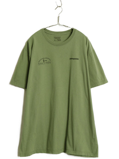 パタゴニア 両面 プリント 半袖 Tシャツ メンズ XL 17年製 アウトドア フィッツロイ フィッシュ グラフィック イラスト 企業 大きいサイズ 
