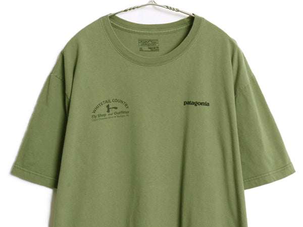 パタゴニア 両面 プリント 半袖 Tシャツ メンズ XL 17年製 アウトドア フィッツロイ フィッシュ グラフィック イラスト 企業 大きいサイズ 