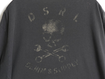デニム&サプライ ラルフローレン 両面 プリント 半袖 Tシャツ メンズ XL / ポロ シングルステッチ バイク スカル カットソー 大きいサイズ