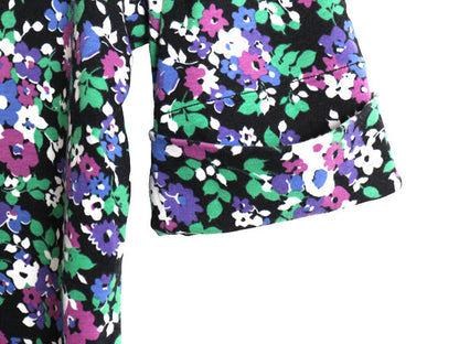 ローレン ラルフローレン ボートネック 花柄 半袖 Tシャツ レディース L / ポロ ストレッチ スムース コットン カットソー 総柄 きれいめ