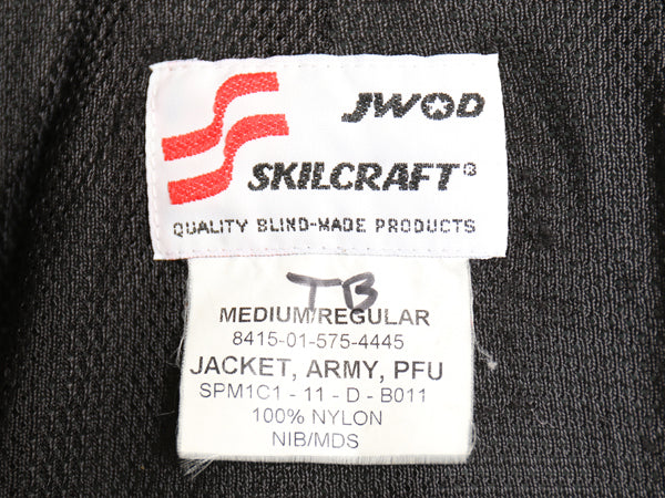 米軍実物 US ARMY ACU 迷彩 リフレクター ナイロン トレーニング ジャケット MEDIUM REGULAR 古着 11年製 ミリタリー IPFU 軍物 ツートン