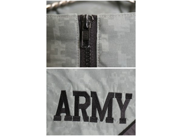 米軍実物 US ARMY ACU 迷彩 リフレクター ナイロン トレーニング ジャケット MEDIUM REGULAR 古着 11年製 ミリタリー IPFU 軍物 ツートン