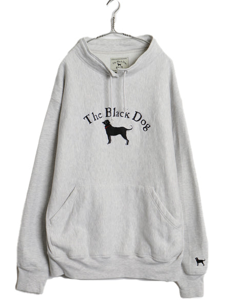 00s The Black Dog ドッグ 刺繍 ハイネック スウェット メンズ レディース L オールド 裏起毛 トレーナー リバース タイプ ヘビーウェイト
