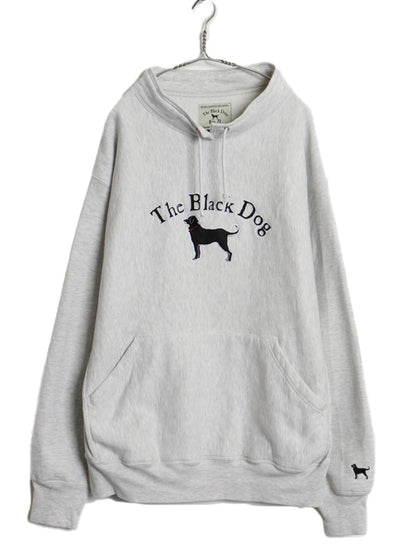 00s The Black Dog ドッグ 刺繍 ハイネック スウェット メンズ レディース L オールド 裏起毛 トレーナー リバース タイプ ヘビーウェイト