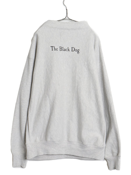00s The Black Dog ドッグ 刺繍 ハイネック スウェット メンズ レディース L オールド 裏起毛 トレーナー リバース タイプ ヘビーウェイト