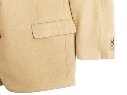 90s ブルックスブラザーズ テーラード ジャケット メンズ XL 程/ 古着 オールド ブレザー キャメル ヘアー トラッド シンプル 大きいサイズ