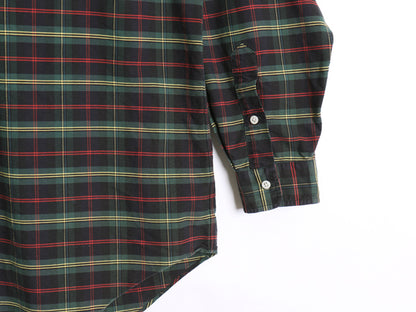 90s BIG SHIRT ラルフローレン チェック 長袖 ボタンダウン シャツ メンズ XL オールド ポロ オックスフォード コットン BD 大きいサイズ 