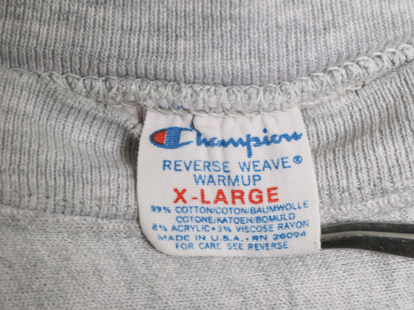 80s USA製 ★ チャンピオン リバースウィーブ 3段 カレッジ プリント スウェット メンズ XL ヴィンテージ トレーナー 裏起毛 大きいサイズ