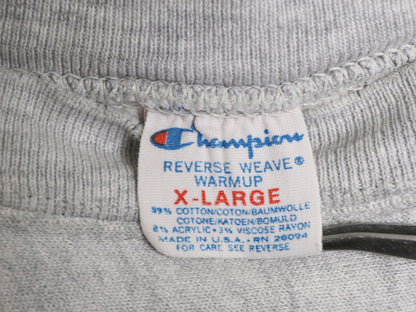 80s USA製 ★ チャンピオン リバースウィーブ 3段 カレッジ プリント スウェット メンズ XL ヴィンテージ トレーナー 裏起毛 大きいサイズ