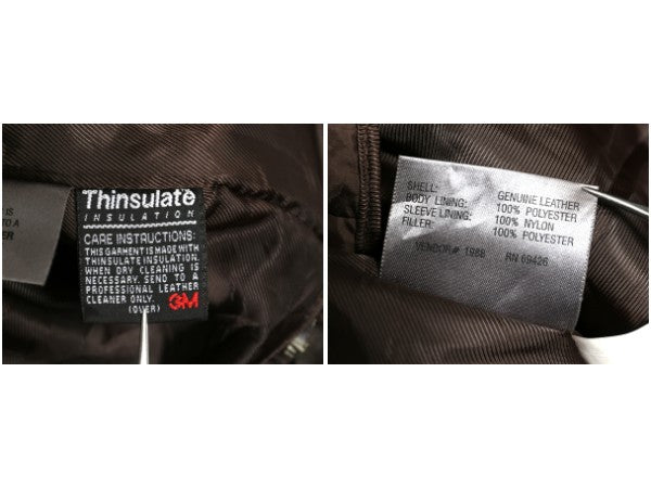 00s ウィルソンズ 本革 レザー ジャケット メンズ L / オールド 革ジャン スイングトップ ジャンパー フルジップ 脱着 中綿 ライナー付き