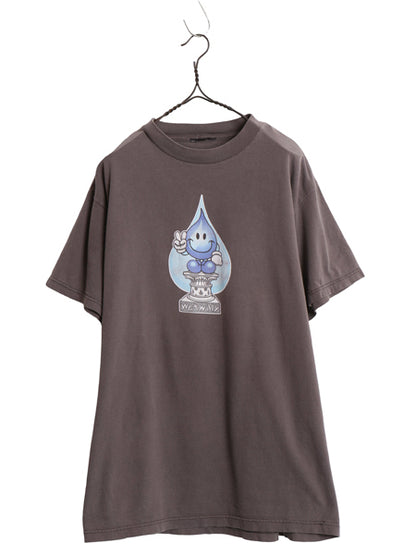 90s 00s ☆ ワールドインダストリーズ ウェットウィリーキャラクター プリント Tシャツ メンズ L 程/ オールド 当時物 スケート イラスト