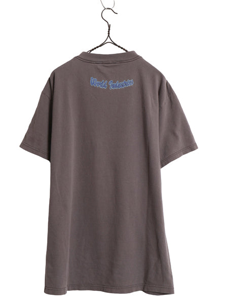 90s 00s ☆ ワールドインダストリーズ ウェットウィリーキャラクター プリント Tシャツ メンズ L 程/ オールド 当時物 スケート イラスト