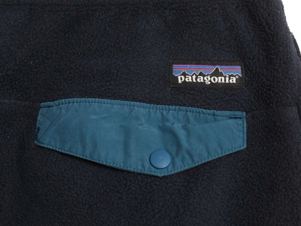 パタゴニア シンチラ スナップT フリース パンツ メンズ S / 15年製 アウトドア ポケット付き イージー ボトムス ゆったり ツートン 紺 青