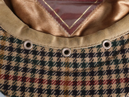 イギリス製 ハーバート ジョンソン ツイード ウール  ハンチング キャップ メンズ レディース 60cm 程 帽子 ガンクラブ チェック シンプル