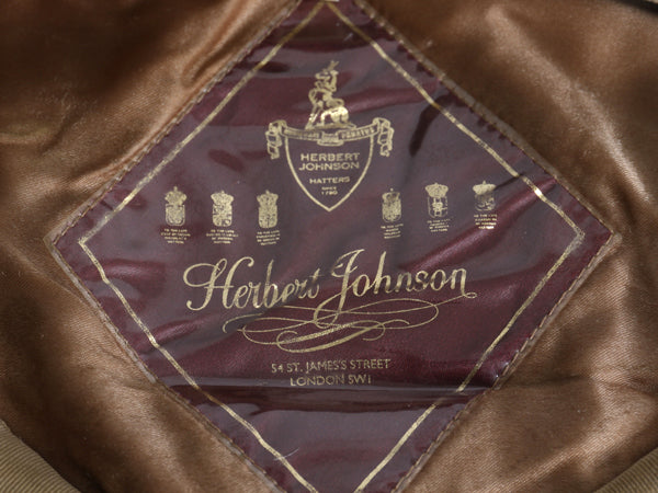 イギリス製 ハーバート ジョンソン ツイード ウール  ハンチング キャップ メンズ レディース 60cm 程 帽子 ガンクラブ チェック シンプル