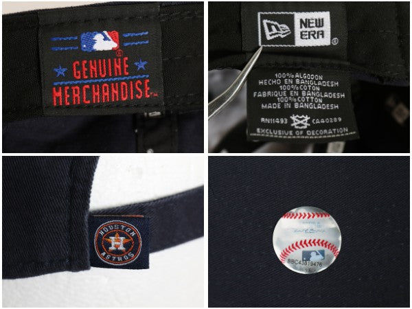 ニューエラ アストロズ ベースボール キャップ フリーサイズ / 帽子 MLB オフィシャル 9TWENTY 大リーグ メジャーリーグ コットン ネイビー