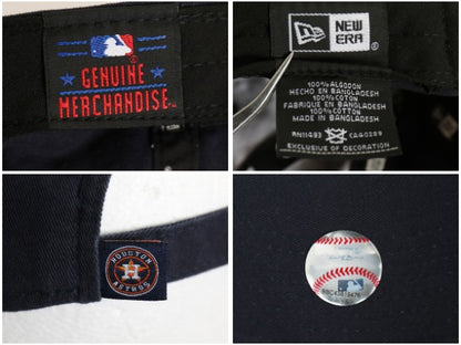 ニューエラ アストロズ ベースボール キャップ フリーサイズ / 帽子 MLB オフィシャル 9TWENTY 大リーグ メジャーリーグ コットン ネイビー