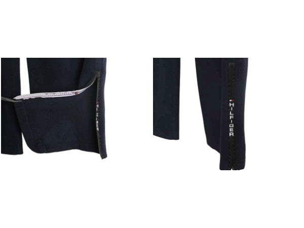 00s トミーヒルフィガー ポケット付き フリース パンツ メンズ L / 古着 オールド ヘビーウェイト ストレート イージーパンツ ゆったり 紺 
