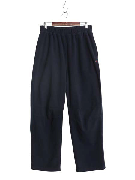 00s トミーヒルフィガー ポケット付き フリース パンツ メンズ L / 古着 オールド ヘビーウェイト ストレート イージーパンツ ゆったり 紺 