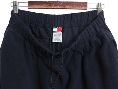 00s トミーヒルフィガー ポケット付き フリース パンツ メンズ L / 古着 オールド ヘビーウェイト ストレート イージーパンツ ゆったり 紺 