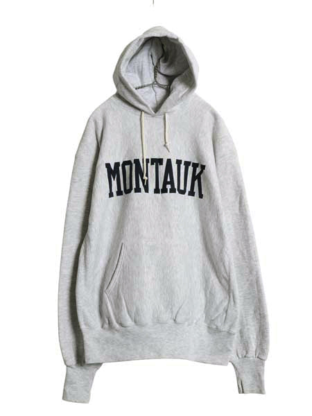 90s USA製 プリント スウェット フード パーカー メンズ XL / オールド リバース タイプ トレーナー プルオーバー 裏起毛 大きいサイズ 灰