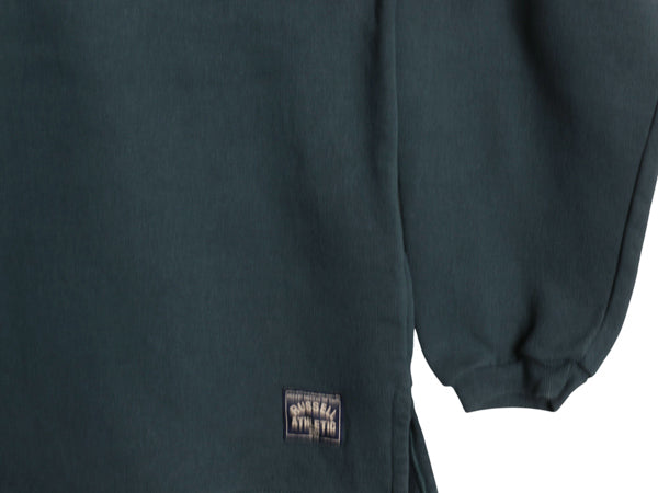 90s USA製 ラッセル ハーフジップ スウェット メンズ XL / オールド トレーナー ポロシャツ タイプ 裏起毛 ツートン ボックス 大きいサイズ