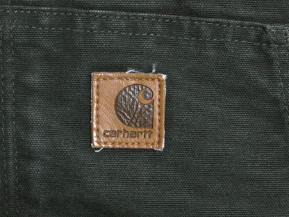 US企画 カーハート アクティブ ジャケット メンズ XL ワーク ダック フード パーカー 中綿 キルティング ライナー ブルゾン モス グリーン