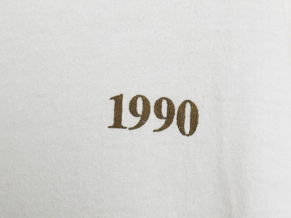 90s USA製 両面 プリント 長袖 Tシャツ メンズ XL オールド ロンT ロングTシャツ イラスト ヘビーウェイト シングルステッチ 大きいサイズ
